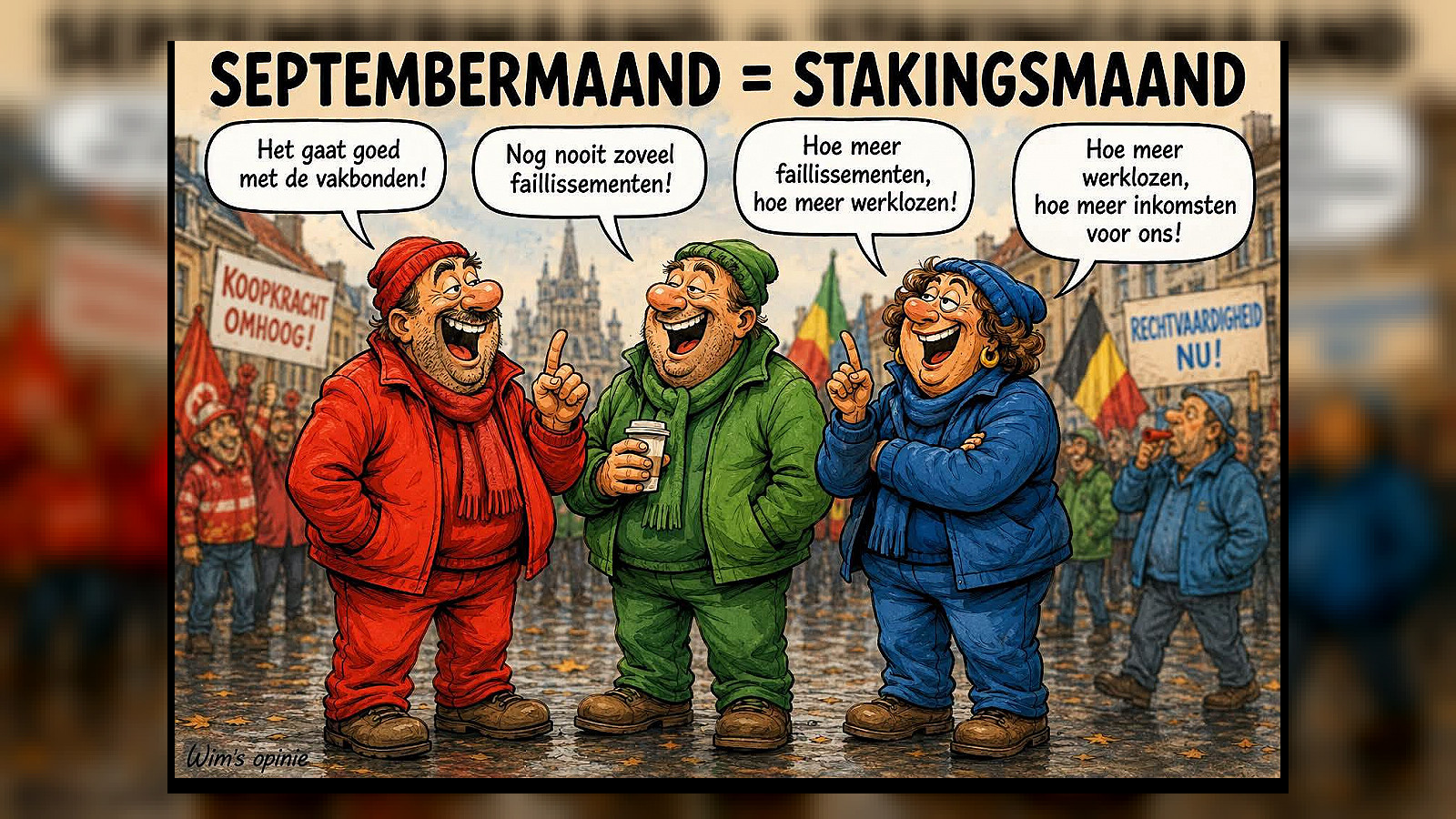 Het perverse vergoedingssysteem van vakbonden: hoe slechter de economie, hoe groter de inkomsten