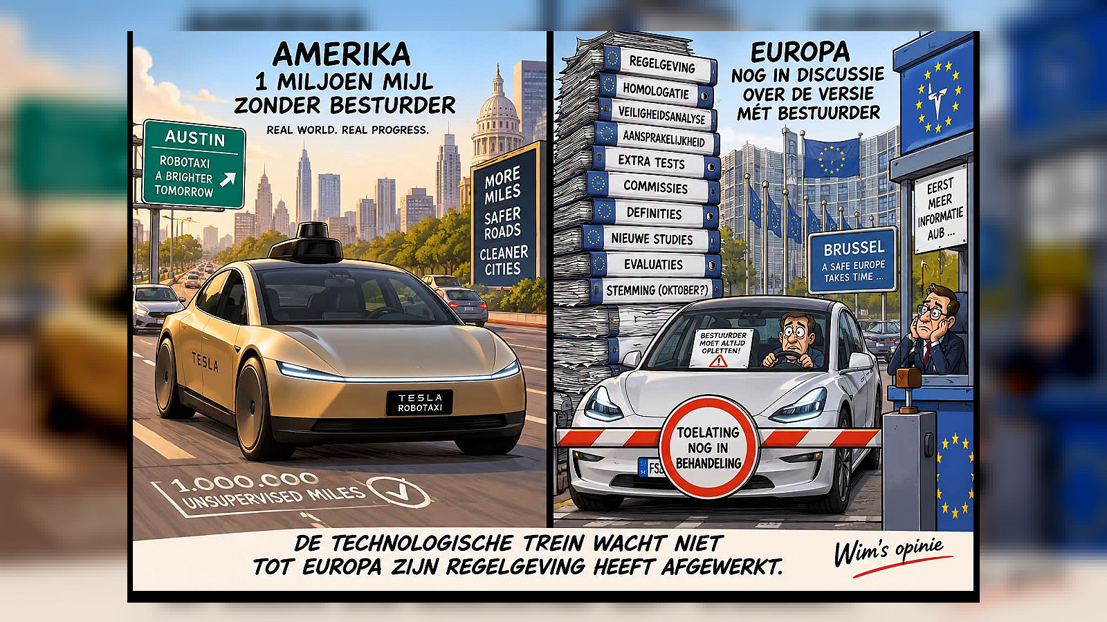Europa dreigt de technologische revolutie van autonoom rijden te missen