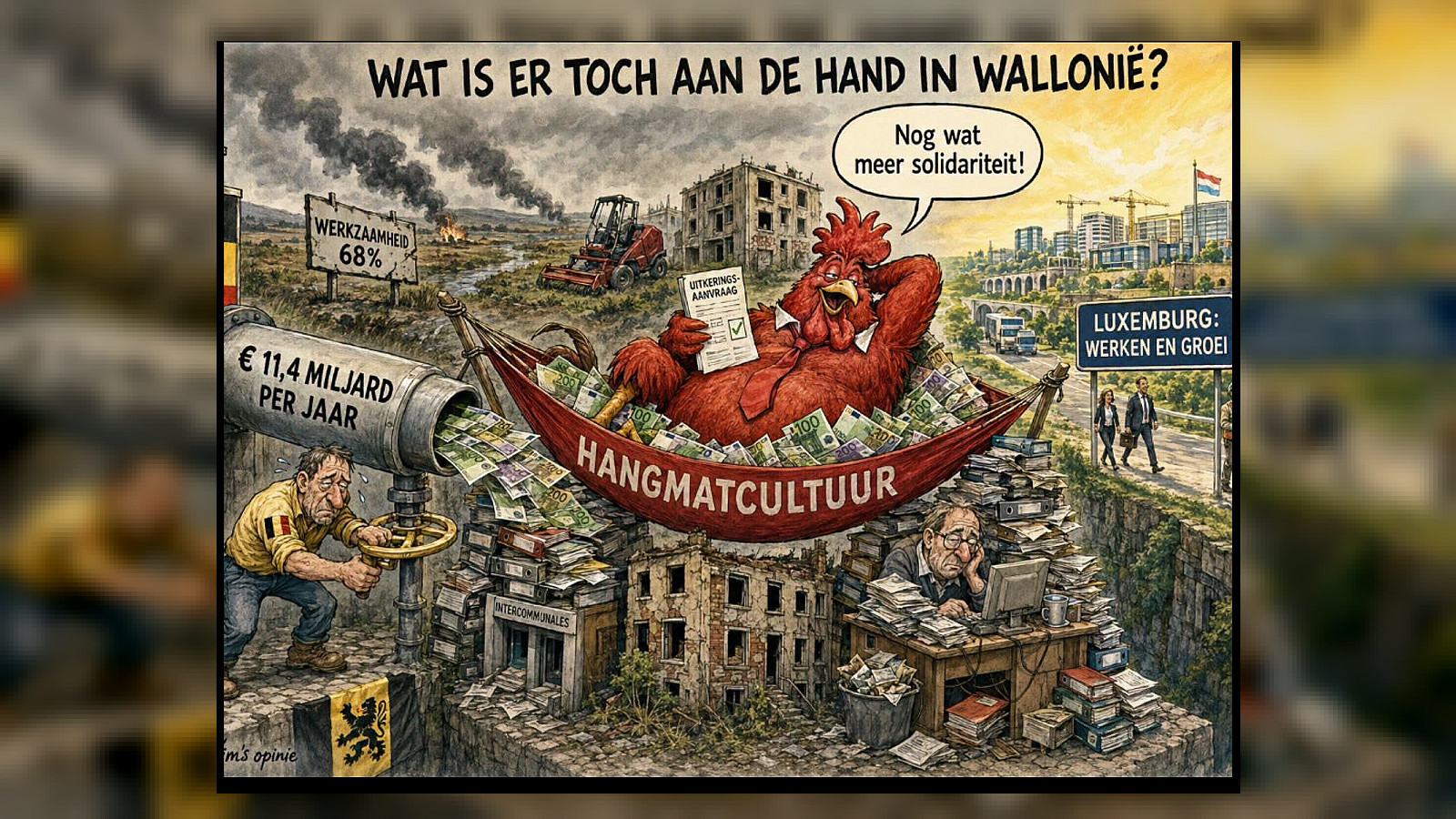 Wallonië: een kwarteeuw bestuurlijk falen en structurele afhankelijkheid