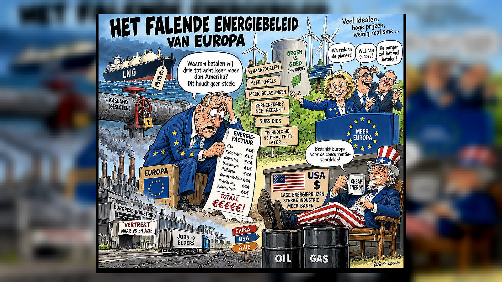 Het falende energiebeleid van Europa ondergraaft onze concurrentiekracht