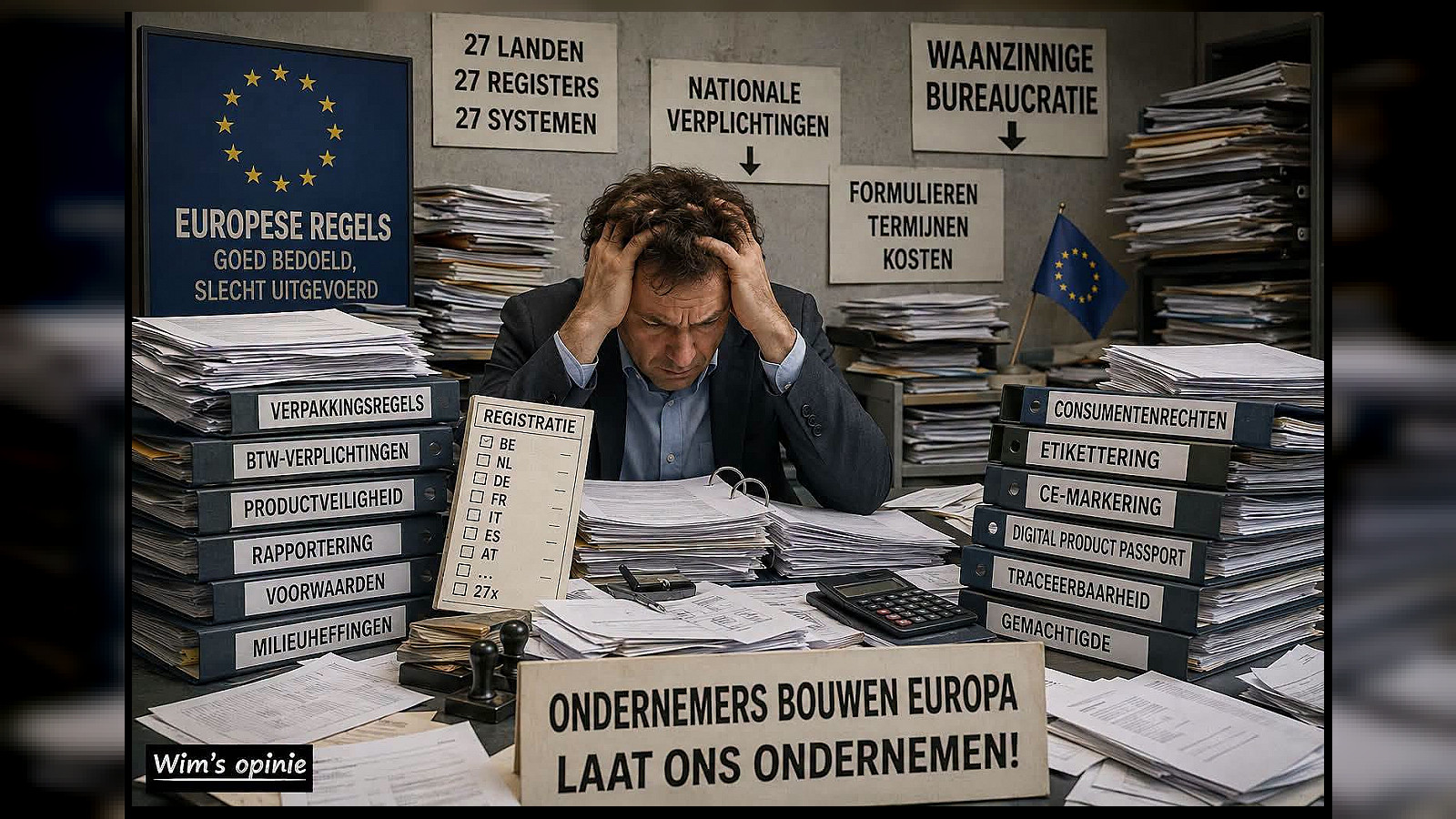 De waanzinnige bureaucratie van de EU: nieuwe regels voor verpakkingen maken handel onmogelijk