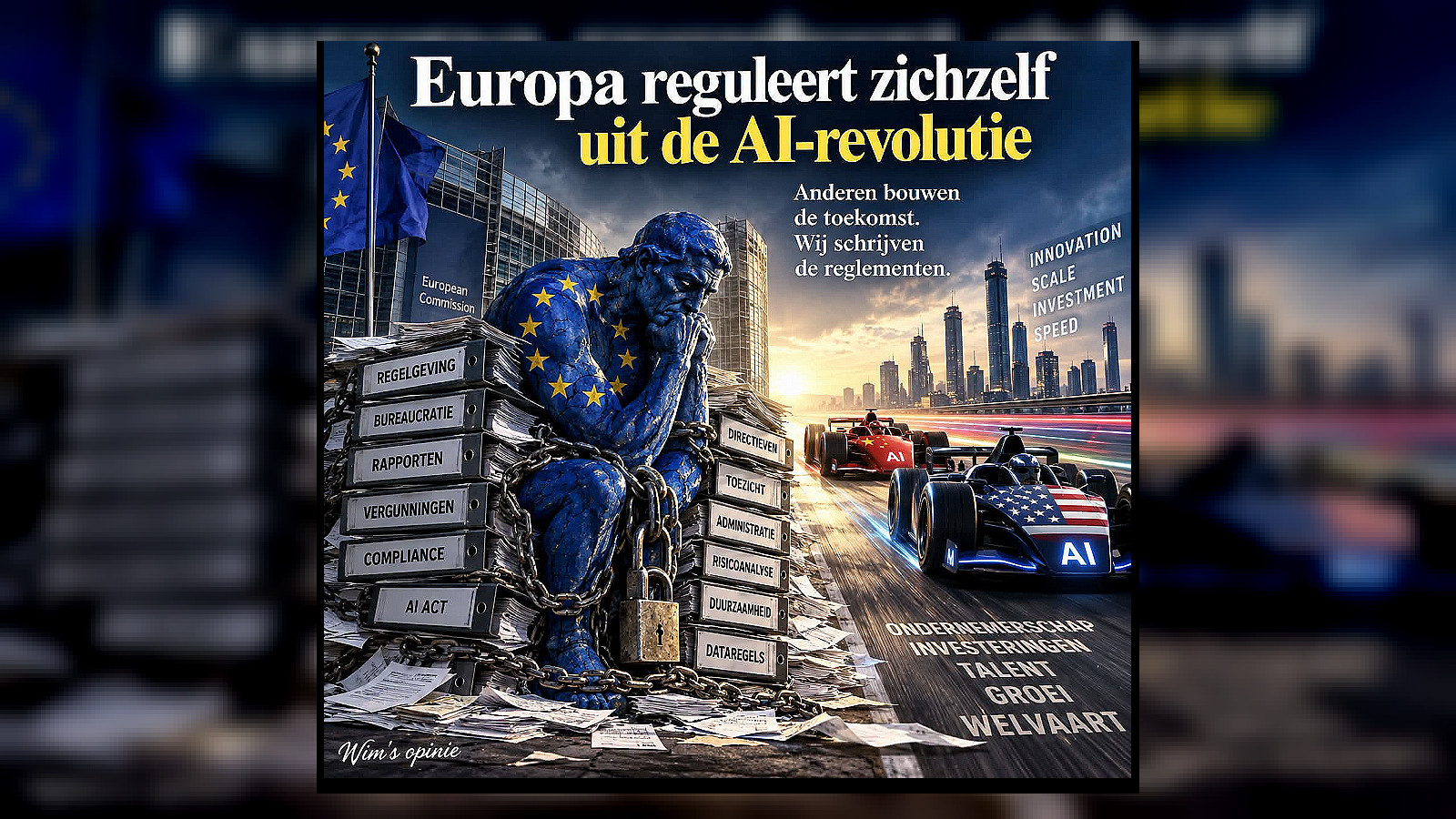 Europa dreigt zich uit de AI-revolutie te reguleren