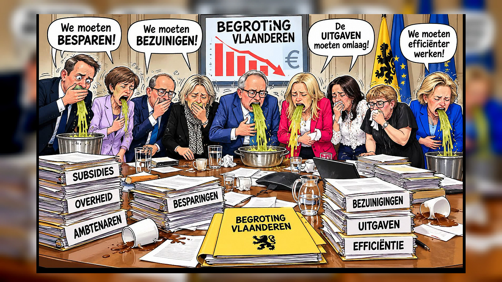Crevits en Diependaele ziek tijdens begrotingsbesprekingen