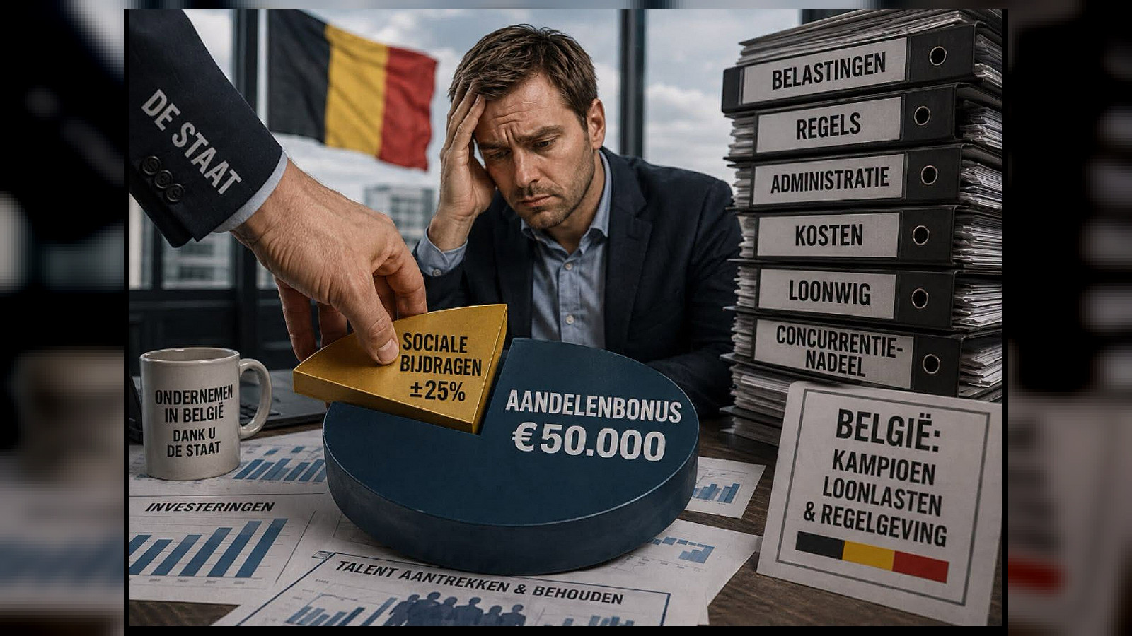 Aandelenbonussen zwaar belast: België zaagt de tak af waarop haar welvaart rust