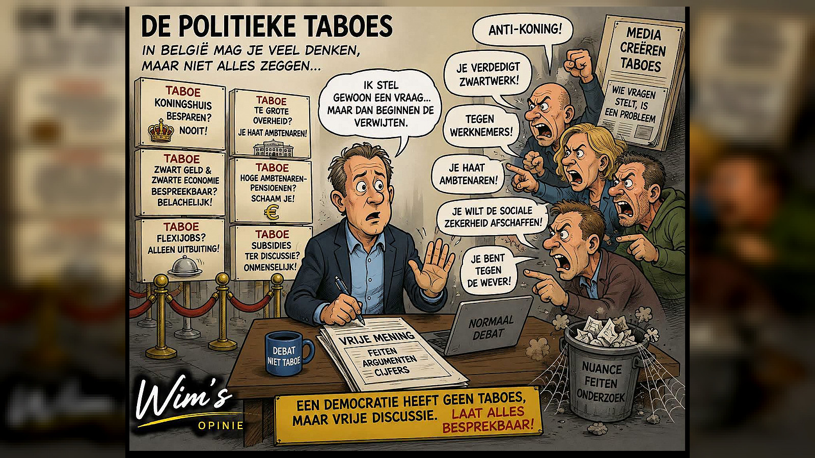 De politieke taboes in België: waarom kritische vragen zo snel leiden tot morele veroordeling