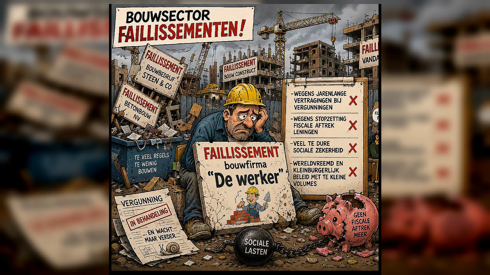 50% minder nieuwbouw: hoe onze overheden de bouwsector kapotmaken