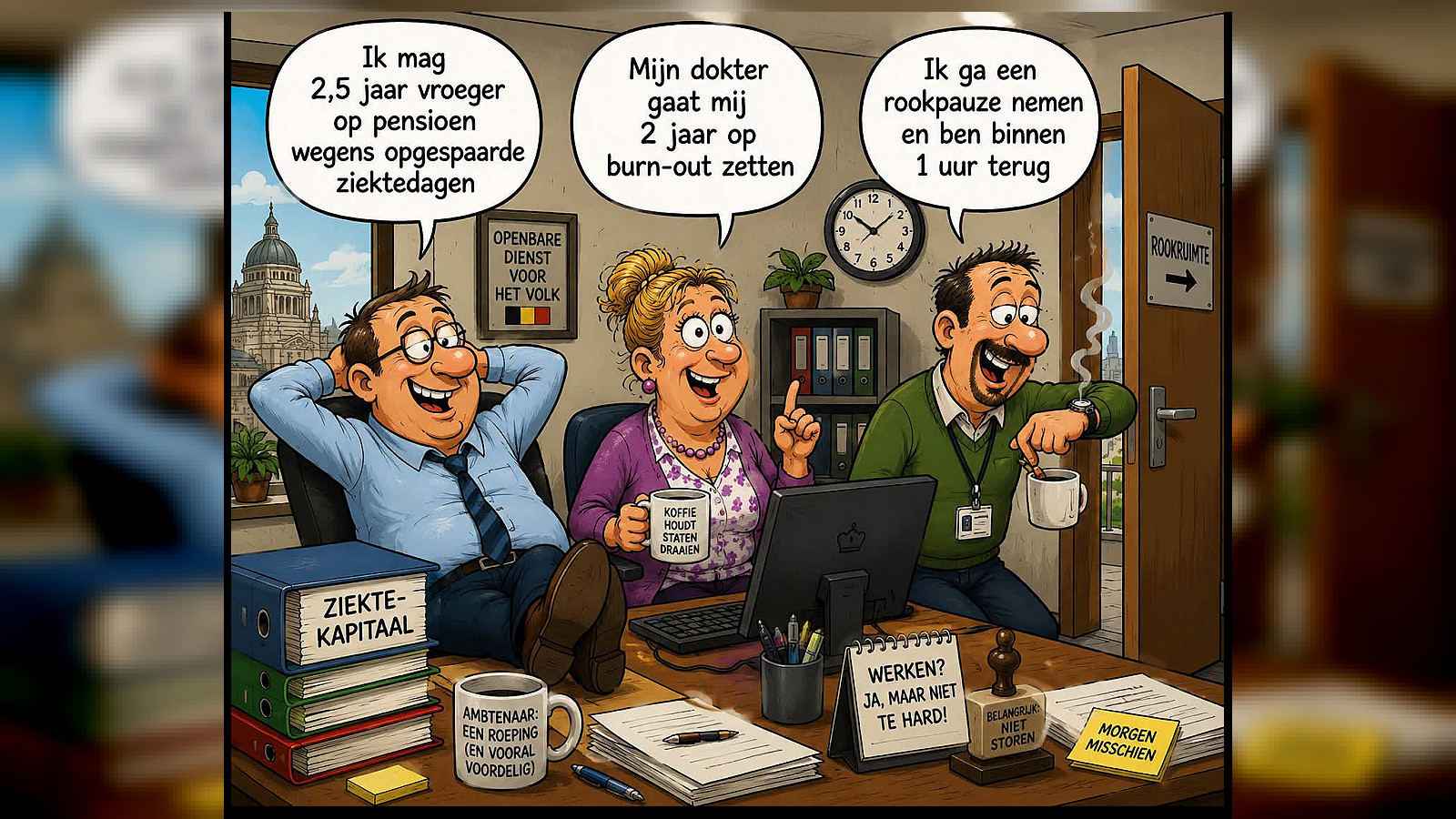 Ambtenaren viseer ik niet, maar wel verspilling in de overheid