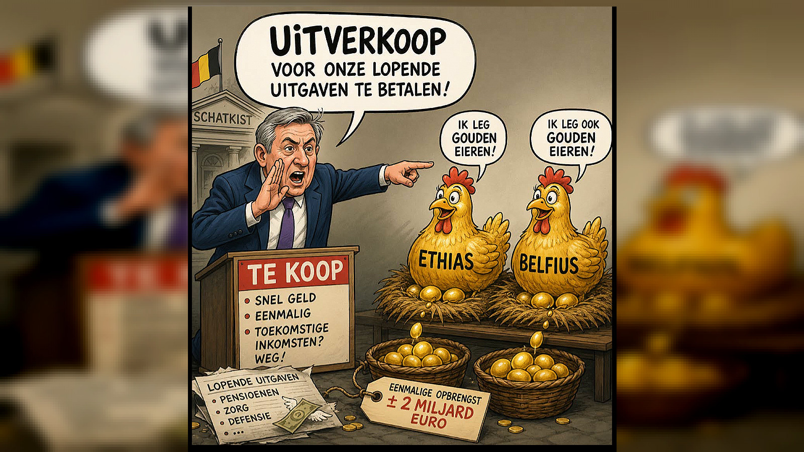 De waanzin van onze leiders: opnieuw uitverkoop in plaats van besparen
