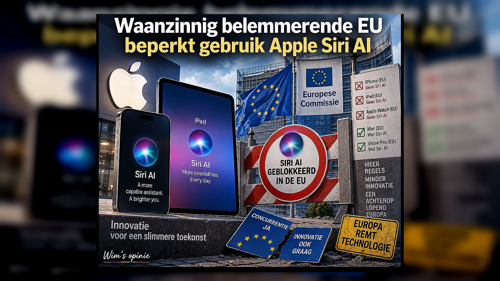Europa blokkeert Apple’s Siri AI: een eigen goal voor innovatie